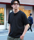 オーガニックコットンサーマルヘンリーネックTシャツ