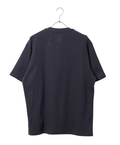 オーガニックコットンサーマルヘンリーネックTシャツ