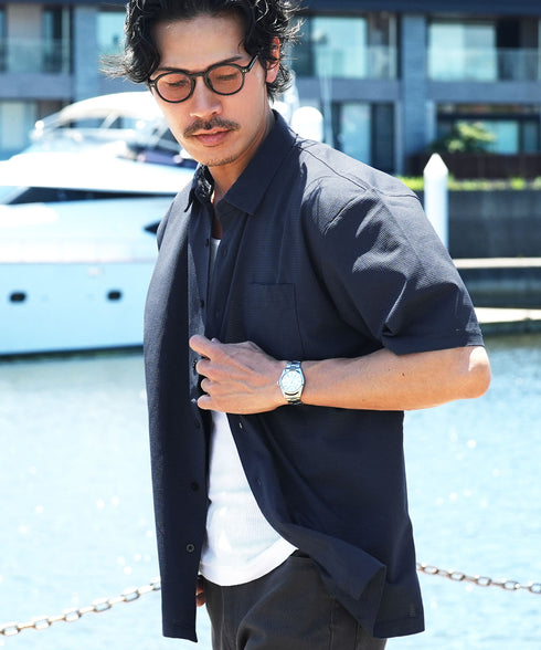【吸水速乾・接触冷感・遮熱・UV対策】レギュラーカラーシャツ
