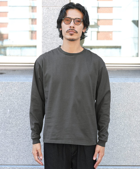 汗染み防止クルーネックロンT
