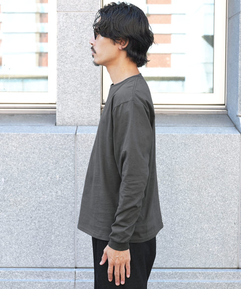 汗染み防止クルーネックロンT