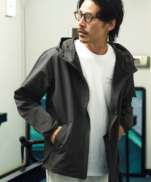 多機能ZIPフーデッドブルゾン