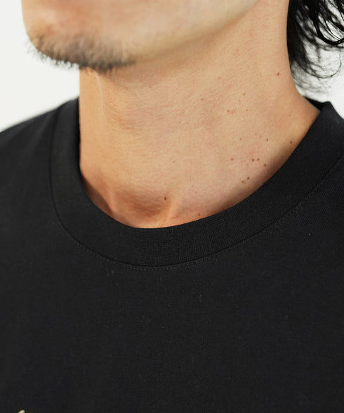 (9月下旬発送予定)オーガビッツ コットン マルチ刺繍ロンT | Tシャツ 長袖 カットソー ロンティー ブランド おしゃれ ワンポイント 白Tシャツ クルーネック 服 秋服 秋 冬服 冬 春服 春 黒 白 ベージュ 【メール便】【先行予約1288】