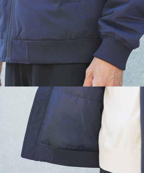 防風撥水中綿MA1│定番のMA-1に撥水防風加工を施し風を通さず中綿で真冬でもあったかく過ごせるミリタリージャケット2XLまでの大きいサイズまで展開