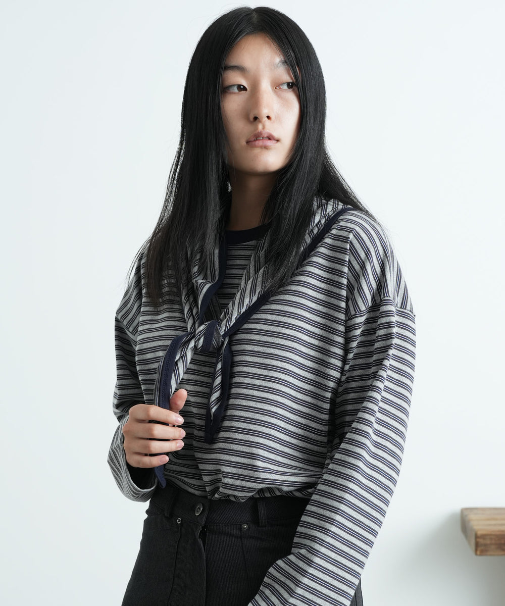 Border Scarf Tee｜219406 – TOPFLOOR