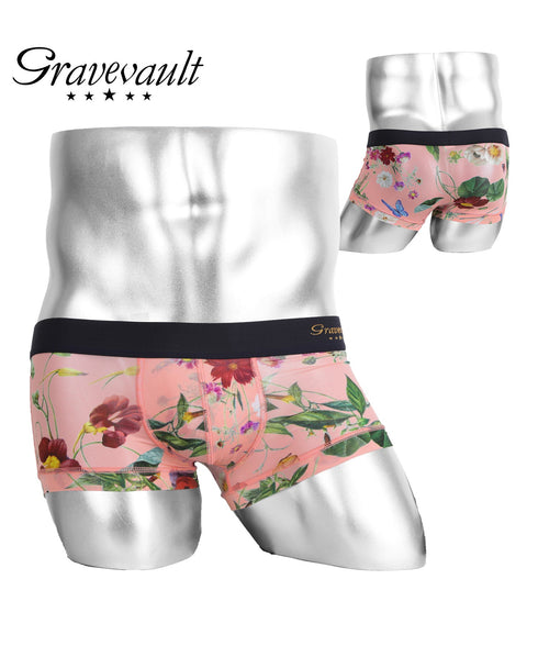 グレイブボールト Gravevault FLORA メンズ ローライズ ボクサーパンツ 【メール便】