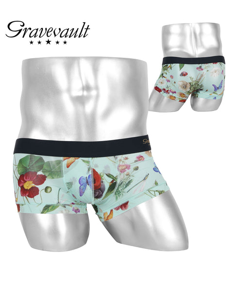 グレイブボールト Gravevault FLORA メンズ ローライズ ボクサーパンツ 【メール便】