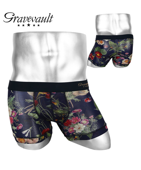 グレイブボールト Gravevault FLORA Star Studs Wild Flowers メンズ ショート ボクサーパンツ 【メール便】
