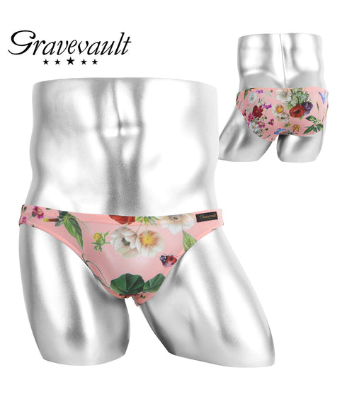 グレイブボールト Gravevault FLORA メンズ ビキニ ブリーフ 【メール便】 |下着 セクシー 人気 クリスマス プレゼント 男性