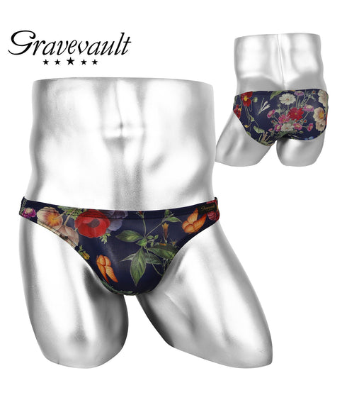 グレイブボールト Gravevault FLORA メンズ ビキニ ブリーフ 【メール便】 |下着 セクシー 人気 クリスマス プレゼント 男性