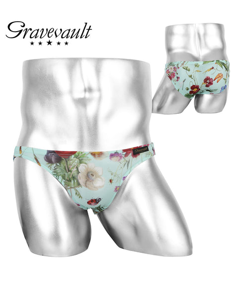 グレイブボールト Gravevault FLORA メンズ ビキニ ブリーフ 【メール便】 |下着 セクシー 人気 クリスマス プレゼント 男性