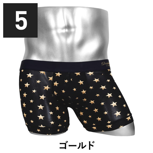 【5】Gravevault グレイブボールト StarStuds メンズ ショート ボクサーパンツ ギフト プレゼント 男性下着 ラッピング無料【メール便】