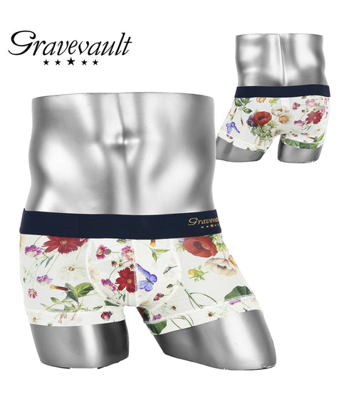 グレイブボールト Gravevault FLORA Star Studs Wild Flowers メンズ ローライズ ボクサーパンツ 【メール便】