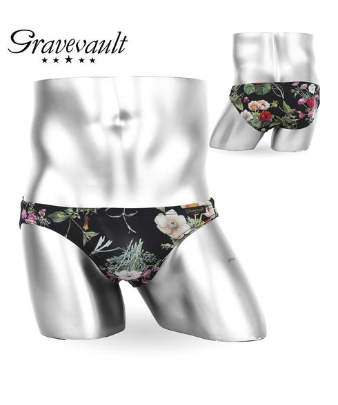 グレイブボールト Gravevault FLORA Star Studs Wild Flowers メンズ ビキニ 【メール便】