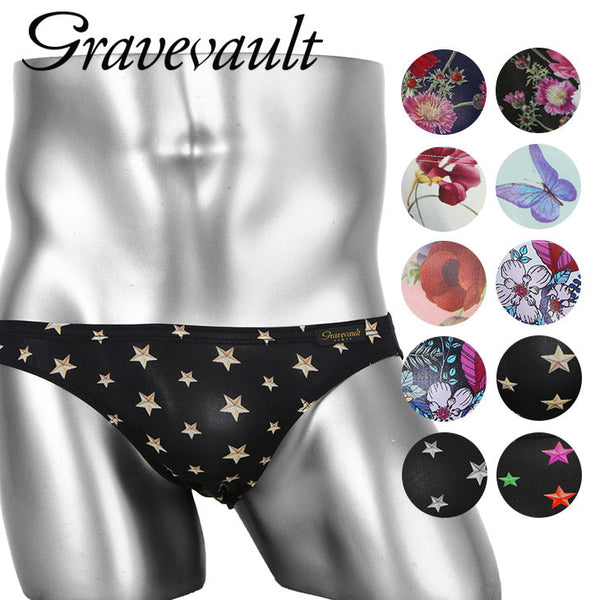 グレイブボールト Gravevault FLORA Star Studs Wild Flowers メンズ ビキニ 【メール便】