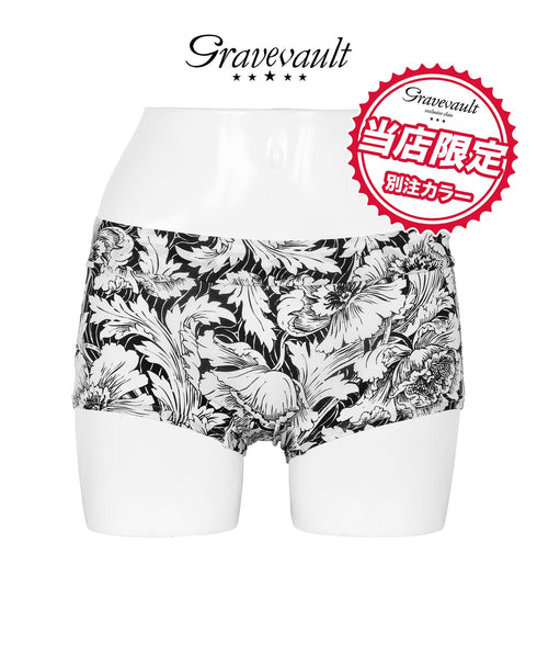 フラワーブラックホワイト