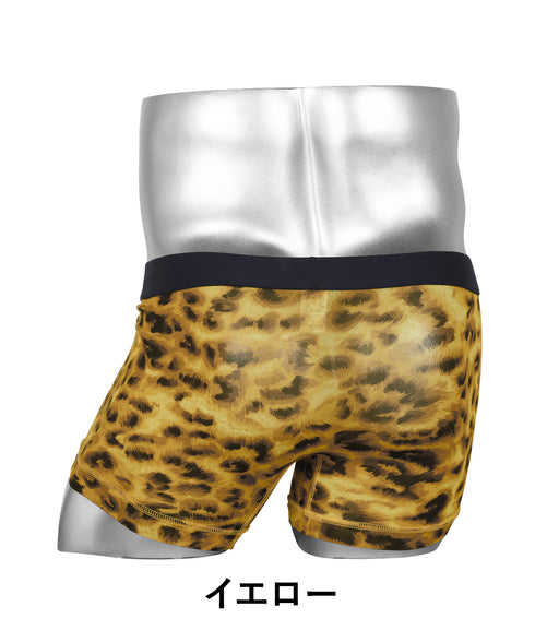 【5】グレイブボールト Gravevault LEOPARD メンズ ショートボクサーパンツ 速乾 高級 ブランド 国産 日本製 アニマル柄【メール便】