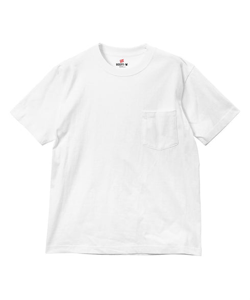 Hanes ヘインズ BEEFY メンズ ポケット付き 半袖Tシャツ 綿100 ビーフィー ギフト ラッピング無料 【メール便】