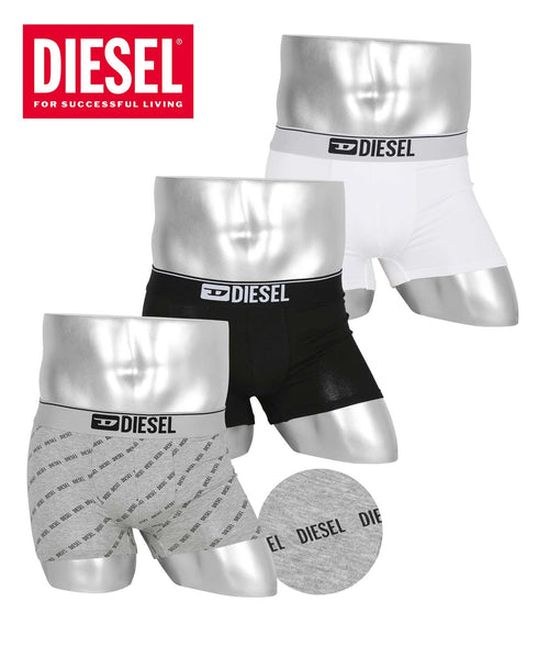 ディーゼル DIESEL 【3枚セット】PRINT メンズ ローライズボクサーパンツ