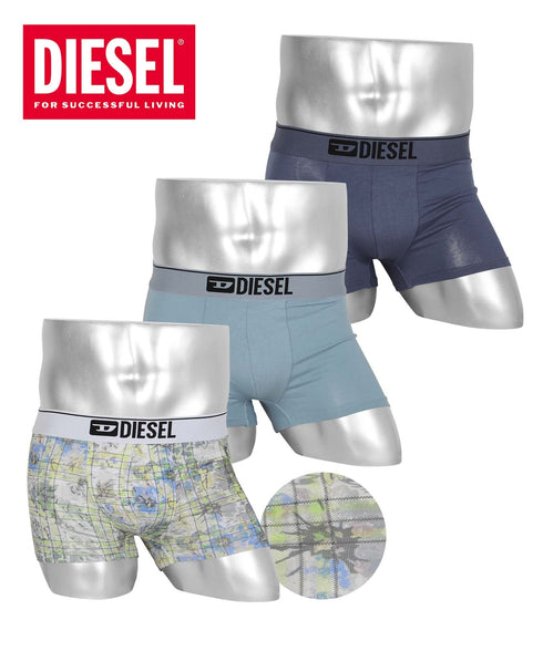 ディーゼル DIESEL 【3枚セット】PRINT メンズ ローライズボクサーパンツ