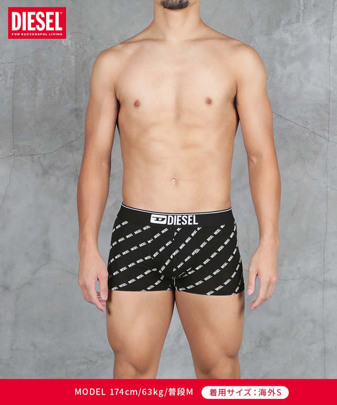 ディーゼル DIESEL 【3枚セット】PRINT メンズ ローライズボクサーパンツ
