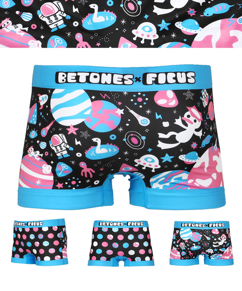 【当店限定】ビトーンズ×フィークス BETONES×FICUS メンズボクサーパンツ 【メール便】下着 フリーサイズ おしゃれ かわいい 人気 ブランド プレゼント 彼氏 父の日