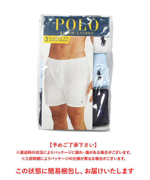 ポロ ラルフローレン POLO RALPH LAUREN 【3枚セット】CLASSIC WOVEN メンズ トランクス
