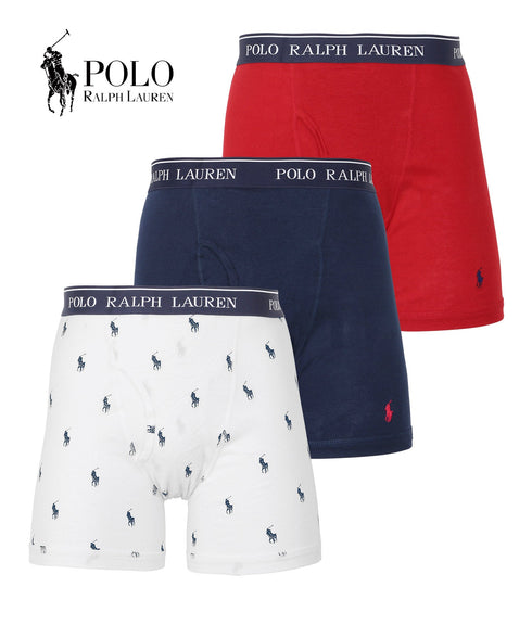 ポロ ラルフローレン POLO RALPH LAUREN 【3枚セット】CLASSIC FIT メンズ ロングボクサーパンツ|下着 おしゃれ 人気 クリスマス プレゼント 彼氏