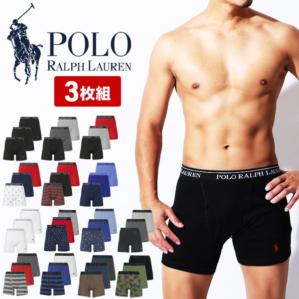 ポロ ラルフローレン POLO RALPH LAUREN 【3枚セット】CLASSIC FIT メンズ ロングボクサーパンツ
