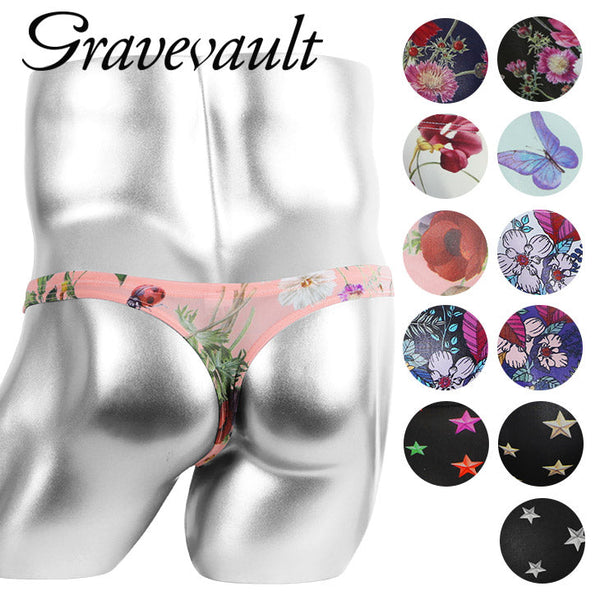 グレイブボールト Gravevault FLORA Star Studs Wild Flowers メンズ Tバック 【メール便】