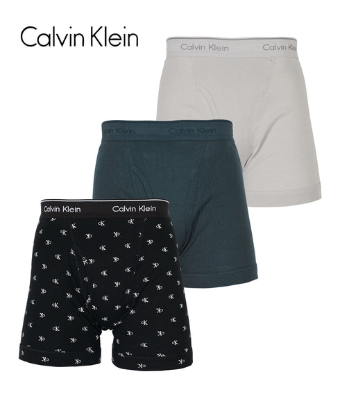 カルバンクライン Calvin Klein 【3枚セット】COTTON CLASSICS メンズ ロングボクサーパンツ