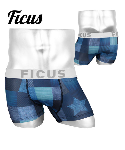 フィークス FICUS スターデニム メンズ ボクサーパンツ 【メール便】|下着 おしゃれ 人気 プレゼント 彼氏