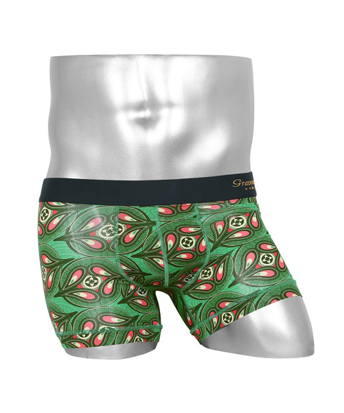 グレイブボールト Gravevault dry leaves camouflage RAIJIN KIXX sign of LOVE メンズ ショート ボクサーパンツ 【メール便】