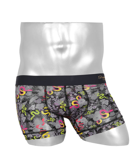 グレイブボールト Gravevault dry leaves camouflage RAIJIN KIXX sign of LOVE メンズ ショート ボクサーパンツ 【メール便】