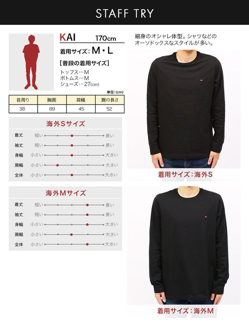 トミー ヒルフィガー TOMMY HILFIGER TH COTTON CORE FLAG ロンT 【メール便】