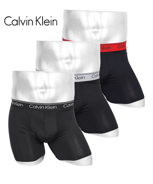 カルバンクライン Calvin Klein 【3枚セット】MICRO STRETCH メンズ ロングボクサーパンツ 下着 おしゃれ 人気 プレゼント 彼氏