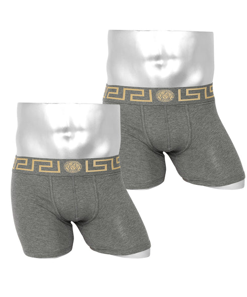 ヴェルサーチェ VERSACE 【2枚セット】NEWCLIENT BDG ITALY メンズ ロングボクサーパンツ|下着 おしゃれ 人気 ハイブランド 高級 クリスマス プレゼント 彼氏 cts