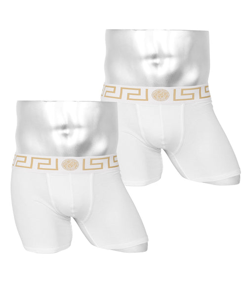 ヴェルサーチェ VERSACE 【2枚セット】NEWCLIENT BDG ITALY メンズ ロングボクサーパンツ|下着 おしゃれ 人気 ハイブランド 高級 クリスマス プレゼント 彼氏 cts