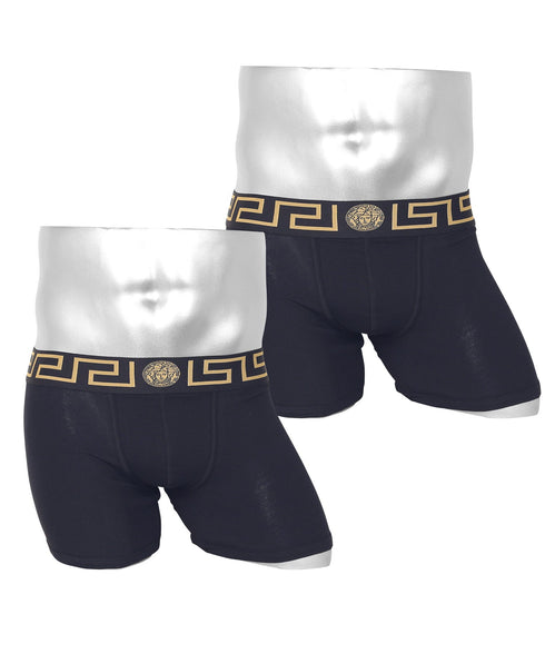 ヴェルサーチェ VERSACE 【2枚セット】NEWCLIENT BDG ITALY メンズ ロングボクサーパンツ|下着 おしゃれ 人気 ハイブランド 高級 クリスマス プレゼント 彼氏 cts