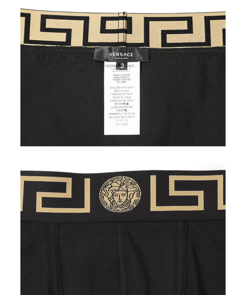 ヴェルサーチェ VERSACE 【2枚セット】NEWCLIENT BDG ITALY メンズ ロングボクサーパンツ|下着 おしゃれ 人気 ハイブランド 高級 クリスマス プレゼント 彼氏 cts