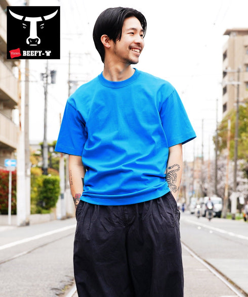 ヘインズ Hanes BEEFY メンズ クルーネック 半袖 Tシャツ