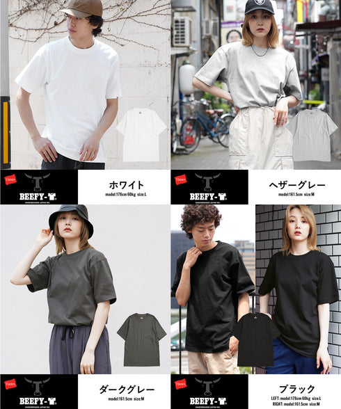 ヘインズ Hanes BEEFY メンズ クルーネック 半袖 Tシャツ