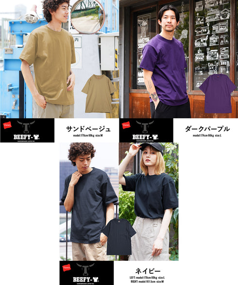ヘインズ Hanes BEEFY メンズ クルーネック 半袖 Tシャツ
