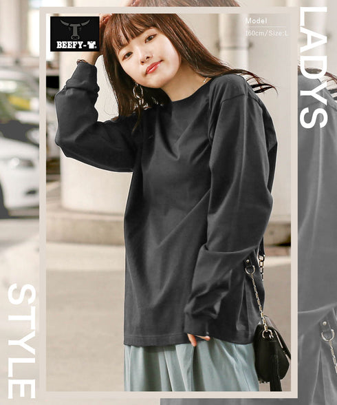 ヘインズ Hanes 【2枚セット】BEEFY メンズ クルーネック ロンT