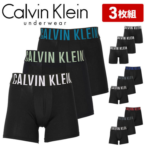 カルバンクライン Calvin Klein 【3枚セット】Intense Power Micro メンズ ロングボクサーパンツ|下着 おしゃれ 人気 クリスマス プレゼント 彼氏
