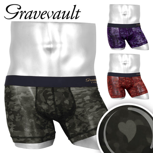 グレイブボールト Gravevault Love Camouflage ショート メンズ ボクサーパンツ 【メール便】
