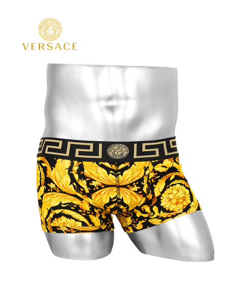 ヴェルサーチェ VERSACE JERSEY STRETCH STAMPA BAROCCO メンズ ローライズボクサーパンツ