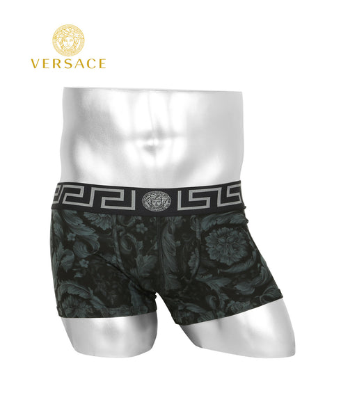 ヴェルサーチェ VERSACE JERSEY STRETCH STAMPA BAROCCO メンズ ローライズボクサーパンツ