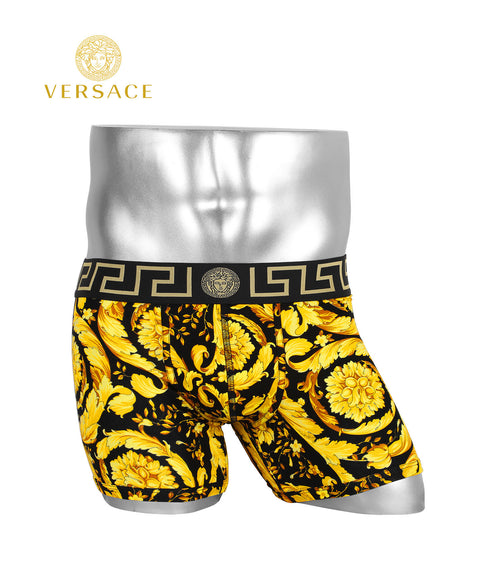 ヴェルサーチェ VERSACE JERSEY STRETCH STAMPA BAROCCO メンズ ロングボクサーパンツ 下着 おしゃれ かっこいい ハイブランド 高級 人気 プレゼント 彼氏