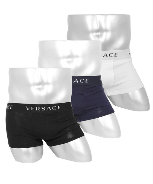 ヴェルサーチェ VERSACE 【3枚セット】PARIGAMBA BASSO メンズ ローライズボクサーパンツ OUTLET SALE_F cts